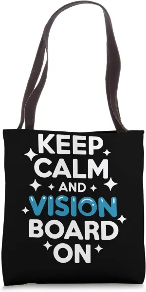 Manifestation Vision Board Goal Setting Dream Big Visualize Tote Bag