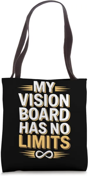 Manifestation Vision Board Goal Setting Dream Big Visualize Tote Bag