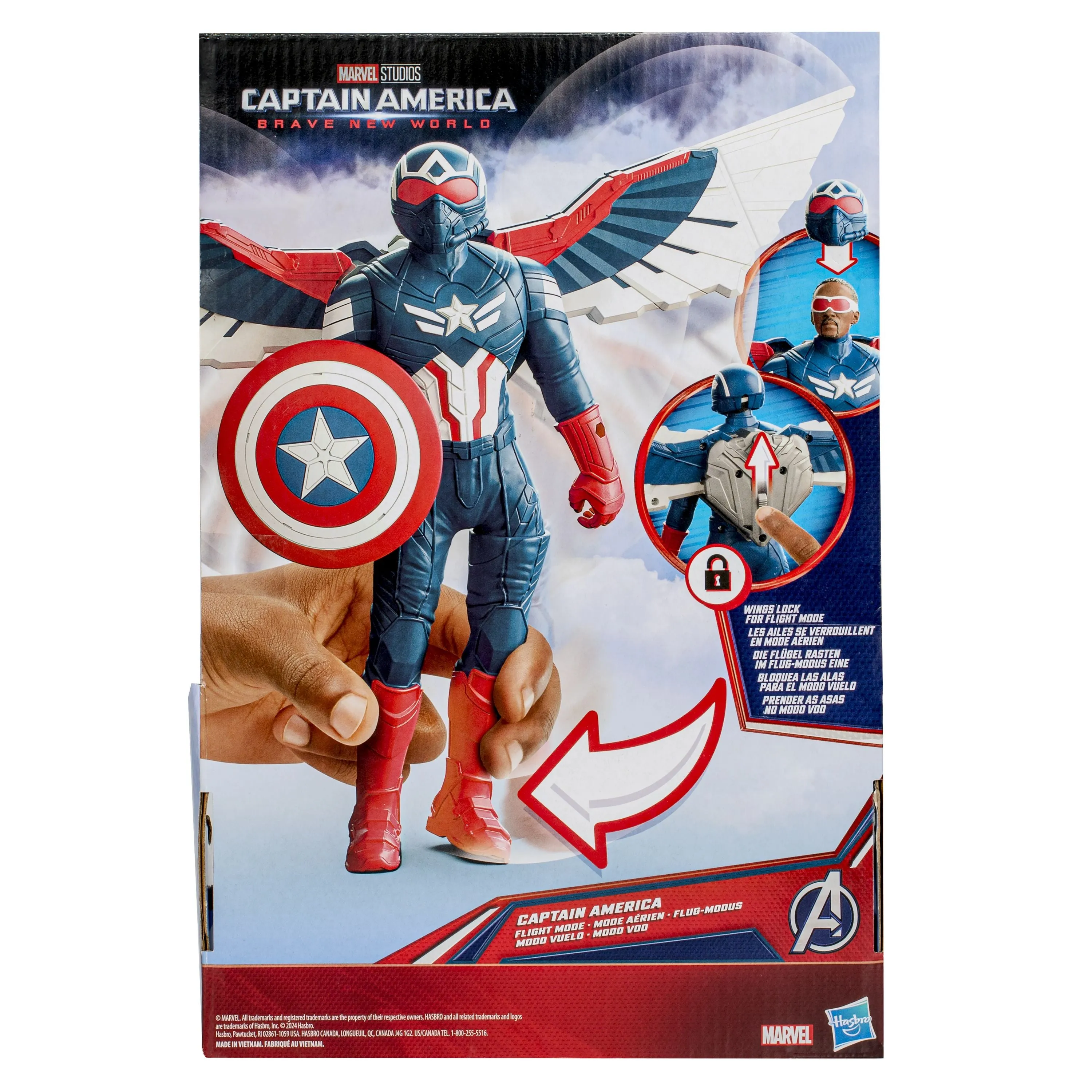 Marvel Avengers Captain America: Brave New World Captain America Flight Mode Figure