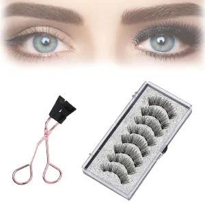 Marvulur Magnetic Eyelashes, 2024 New Marvulur Magnetic Lashes with Applicator, Reusable Eyelashes (Luscious)