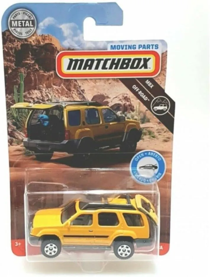 Matchbox Moving Parts MBX Off-Road 2000 Xterra (Yellow) 1:64 Scale