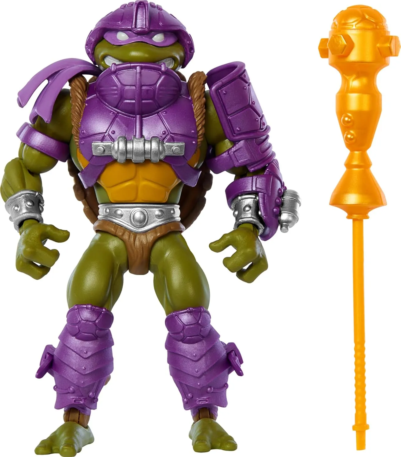 Mattel Masters of the Universe Origins Turtles of Grayskull Action Figure & Accessories, Donatello Collectible Toy with 16 Joints, TMNT & MOTU Crossover