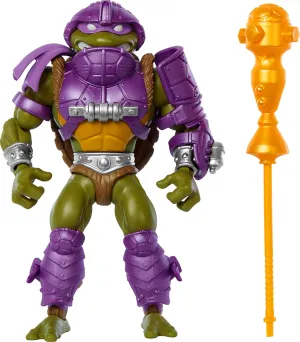 Mattel Masters of the Universe Origins Turtles of Grayskull Action Figure & Accessories, Donatello Collectible Toy with 16 Joints, TMNT & MOTU Crossover