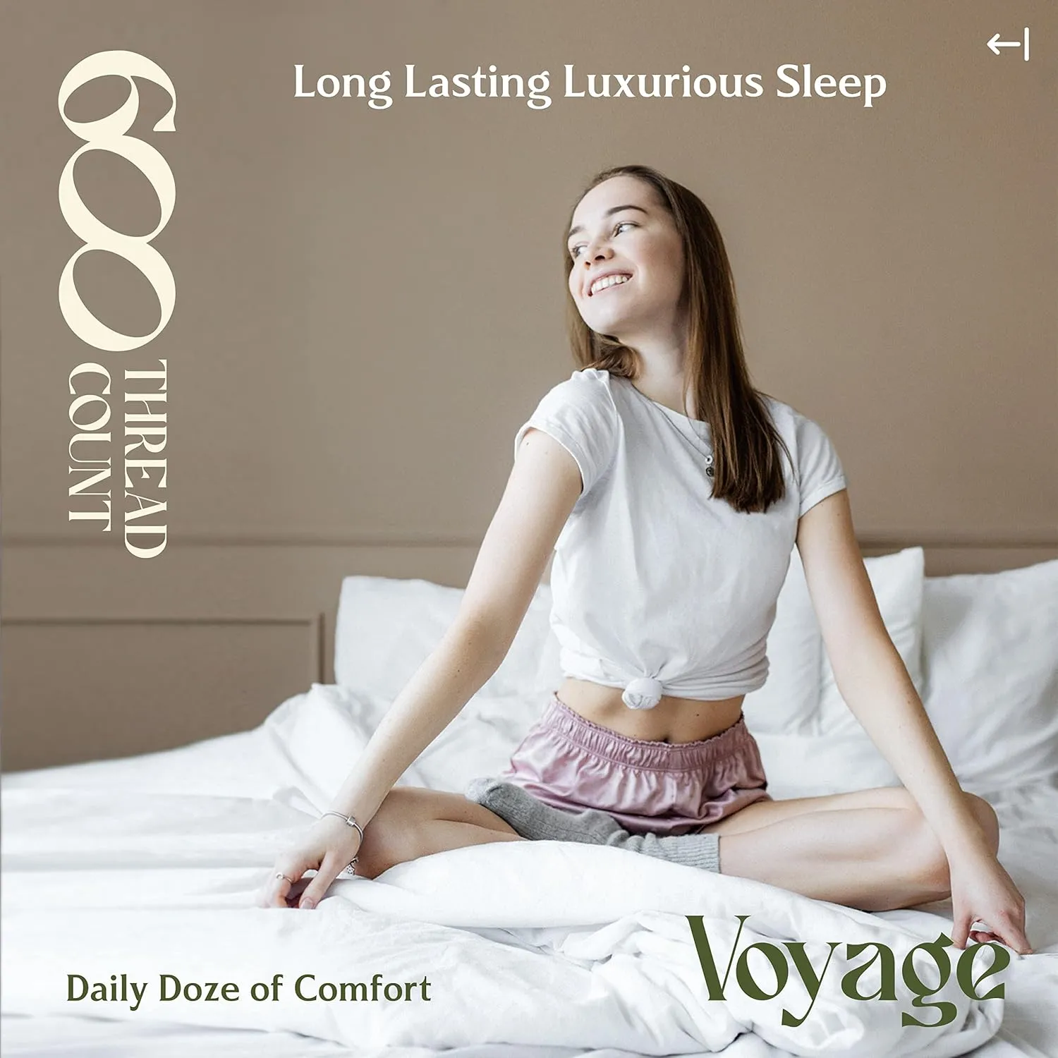 Mayfair Linen King/California King Duvet Cover, 600 Thread Count Sateen 3Pc Egyptian Cotton Duvet Cover Set, 100% Pure Cotton Comforter Cover, 2 Pillow Shams, Zipper Closure, 7 Corner Ties - (Taupe)