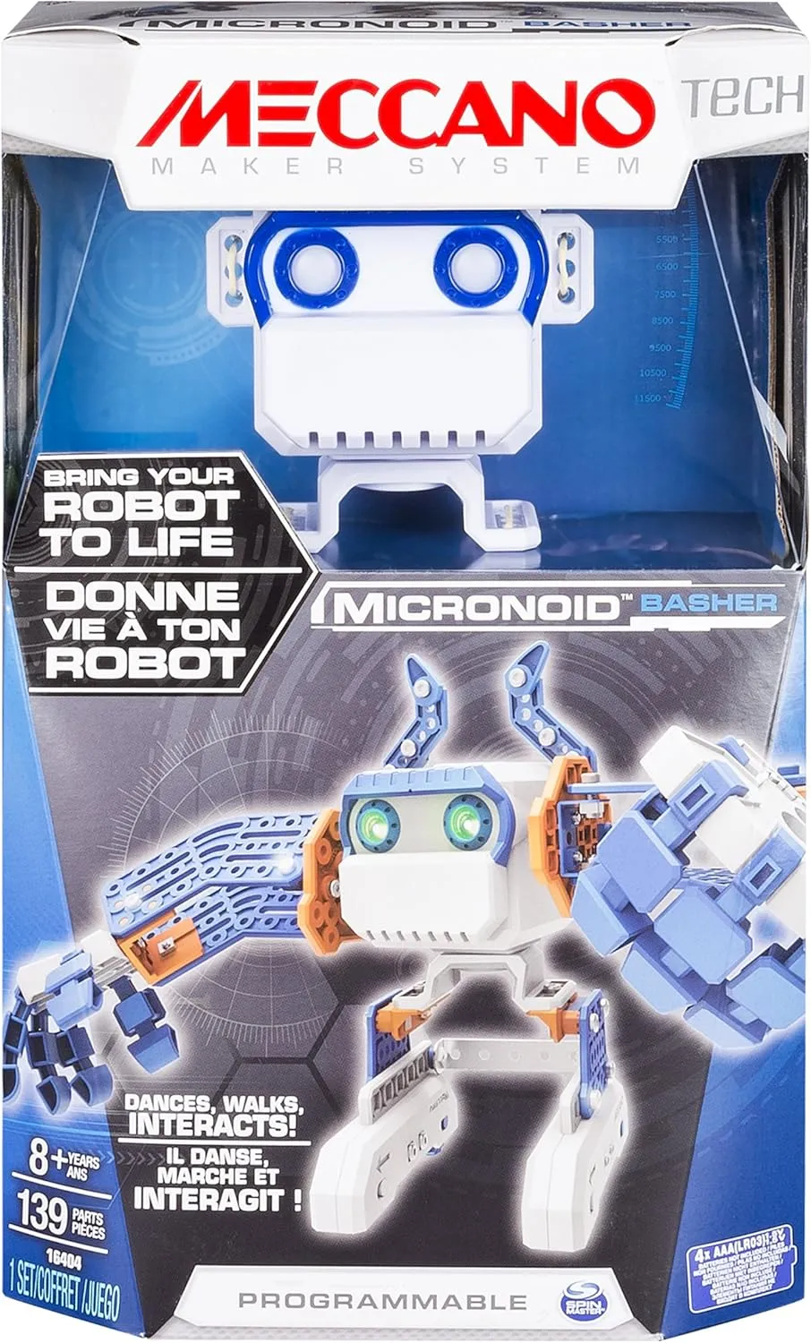 Meccano-Erector - Micronoid - Blue Basher, Programmable Robot Building Kit