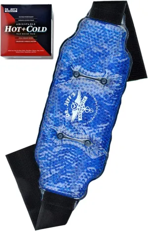 Medical Grade Pain Relief Flexible Ice Pack for Injuries | Dual Sided Soft Plush Hot Pack   Flexible Gel Beads Reusable Ice Pack | Great for Knee, Sciatica, Back,   Neck Pain | Bonus Extension Straps