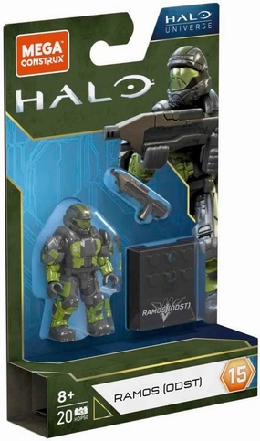 Mega Construx Halo Ramos ODST Action Figure Building Set, 3 Pieces, Ages 8 