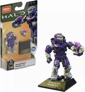 Mega Halo Heroes Construx Pro Builders Series 14 Spartan Mark VII Mini Figure GVP41