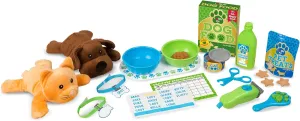 Melissa & Doug Feeding and Grooming Pet Care Play Set - Pretend Play Vet Toy Veterinarian Kit For Kids