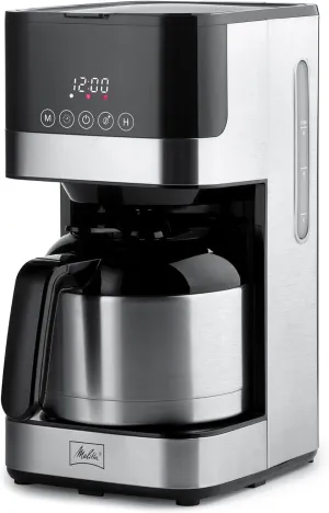 Melitta Aroma Tocco Thermal Drip Coffee Maker, 8-Cup, Programmable with Automatic Shut-Off, Pause & Serve, Stainless Steel Carafe