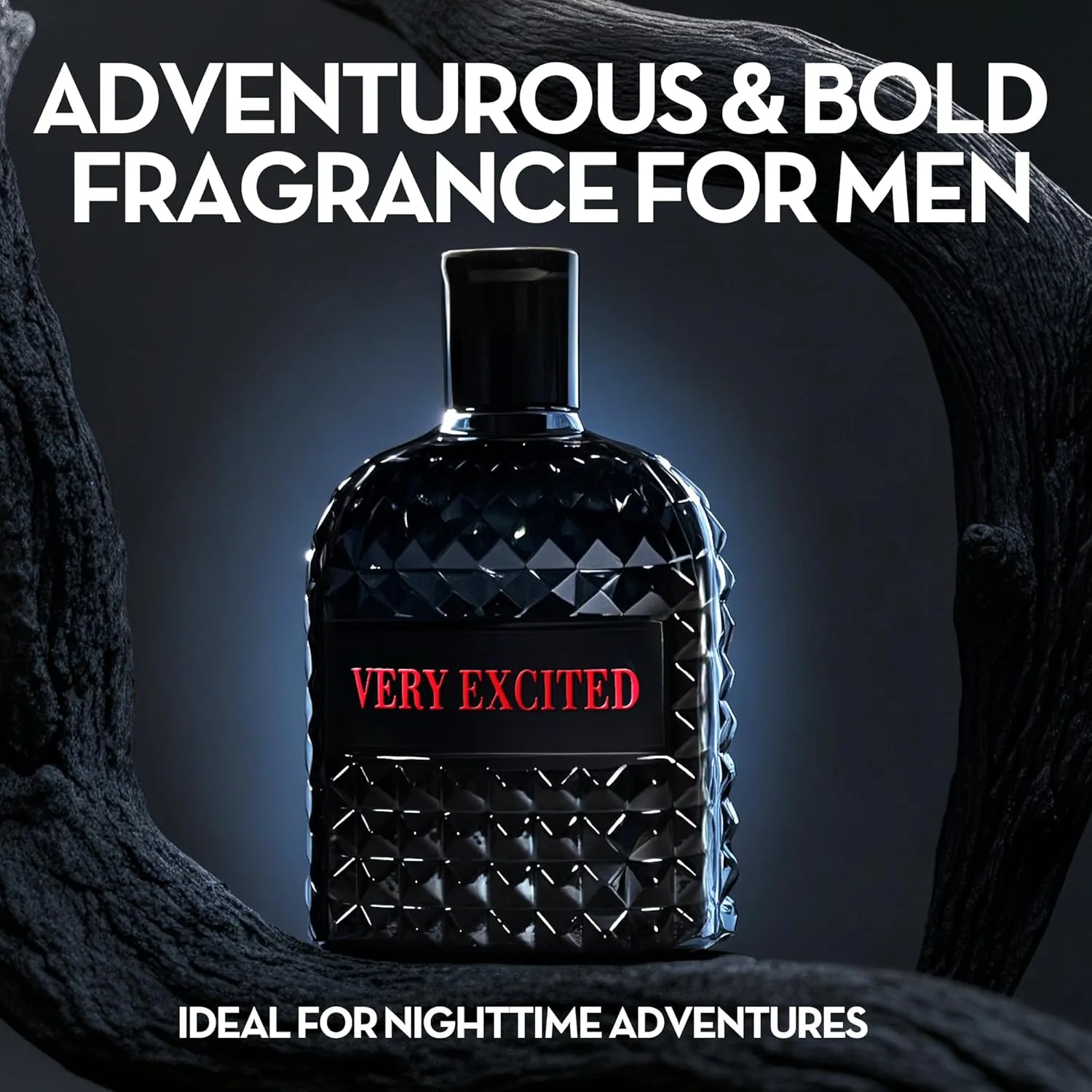 Men's Cologne Valentine Milano&Very Excited Eau de Parfum Gift Set - 3.4 Fl Oz Each | Citrus Spicy & Woody Ambergris Fragrance | Luxury Perfume for Day & Night
