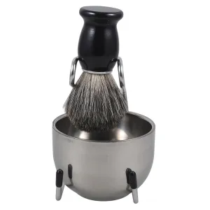 Men's Shaving Brush Set Shaving Tools Manual Shave Brush with Stand Perfect for Grooming
