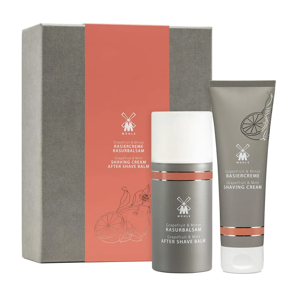 MÜHLE Grapefruit & Mint Shaving Cream & Aftershave Set