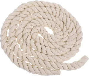 Milisten Twisted Cotton Rope Natural Utility Cord for Tug of War Crafts Pet Outdoor Use Strong Moisture Wicking Versatile Durable