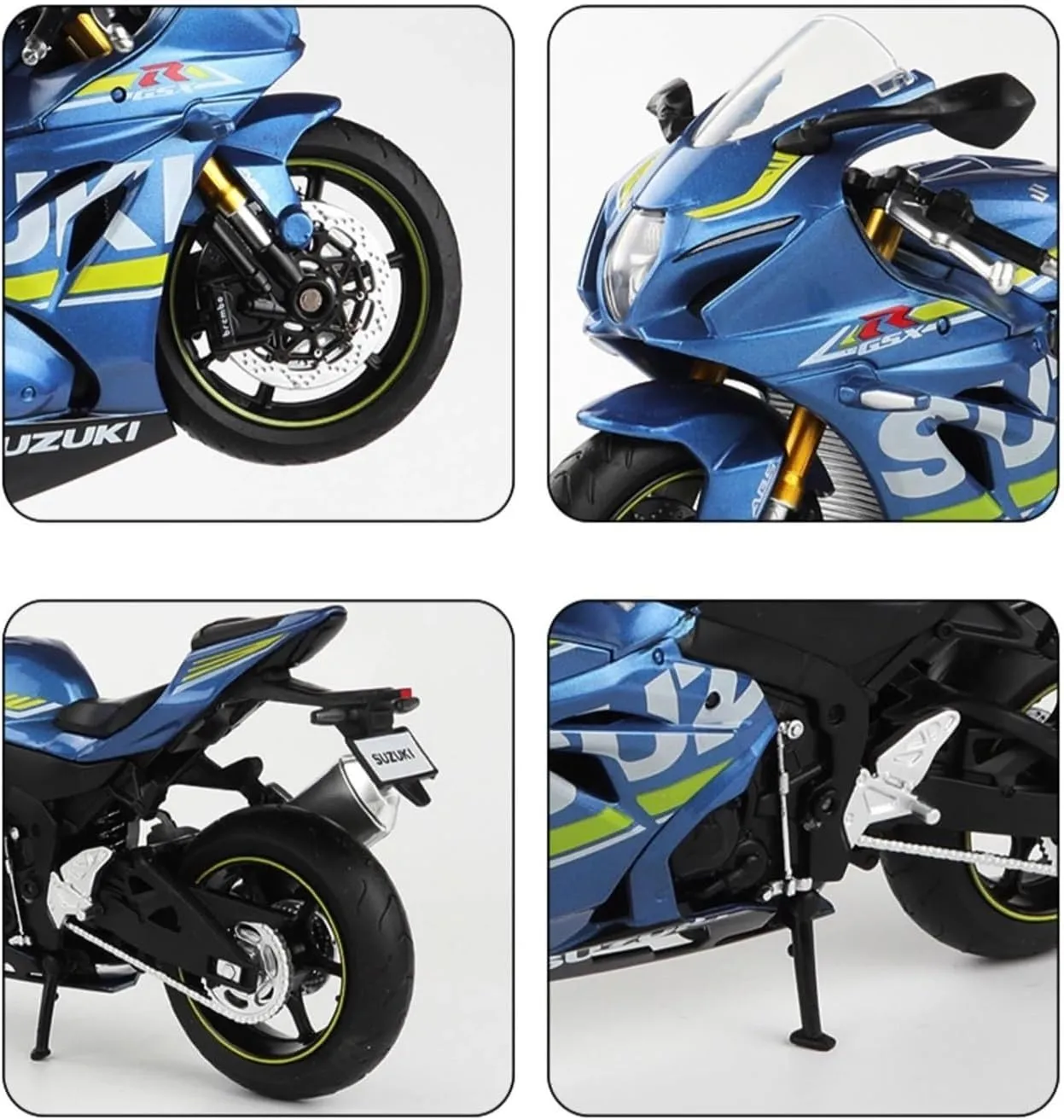 Mini Simulation Motorcycle Toys 1:12 for Suzuki GSX-R1000 die-Casting Motorcycle Model Toy Collection Model Gift Adult for Boys(Red)