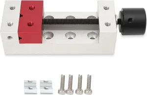 Mini Vise, 50mm Mini Flat Clamp Aluminum Table Bench Vise Fixing Tool for Watch Repairing Sculpture Craft and Jewelry Carving Tool