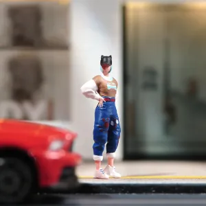 Miniatures Diorama 1/87 1/64 1/43 1/24 Scale Standing Beauty Girl Figures Model DIY Creative Photography Scene Props for Cars Toys (Painted, 1:64 Scale)