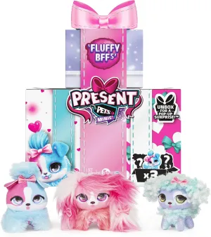 Minis, Fluffy BFFs 3-Pack of 3-inch Plush Toys, Kids Toys for Girls Aged 5 and up
