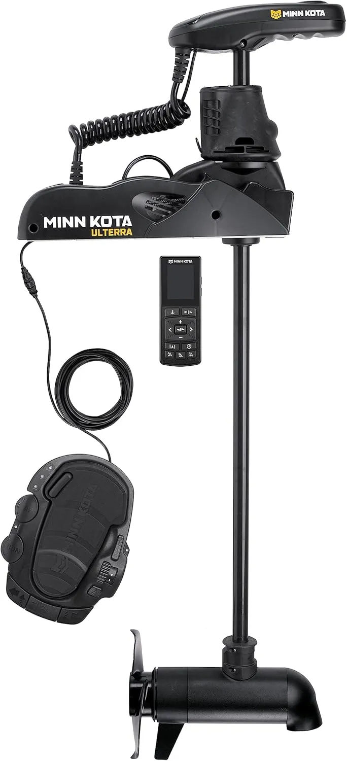 Minn Kota Ulterra Bow-Mount Trolling Motor with Dual Spectrum Chirp Sonar, 112 Lb. Thrust, 60 in. Shaft, Freshwater