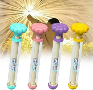 Mix 4PCS Fireworks Water Gun - Romantic Firework Water Spray Gun for Couples, Long Range Up to 27Ft, High Pressure Pull-Out Water Gun, Summer Pool & Beach Party Fun
