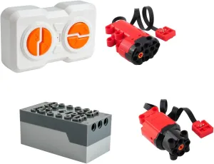 MOC 2 Way Remote Control with Lithium Battery Box Enhanced L Motor Servo Motor for Building Blocks 1:14 Technical Car Power Modification