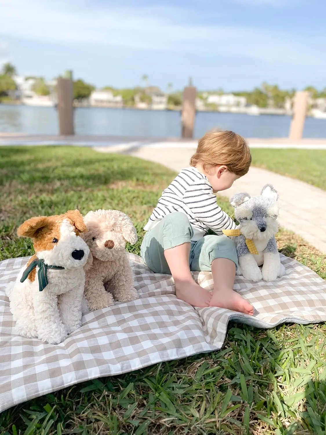 MON AMI Winston The Schnauzer Dog Stuffed Animal – 11”, Hand Crafted & Soft Cuddly Dog Plush Toy for Little Boys, Girls & Kids of All Ages