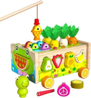 Montessori Toys for 1 Year Old, Wooden Shape Sorter for Infants and Toddlers, Gift for 1 2 3 Year Old Boys and Girls, Sensory Toys for Toddlers, 2-4 Year Olds