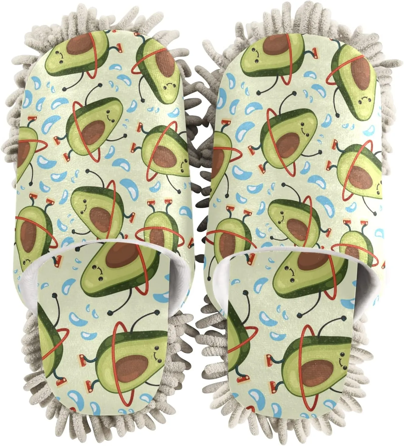 Mop Slippers Shoes, Unisex Cleaning House Slippers Spa Dusting Slippers M-L