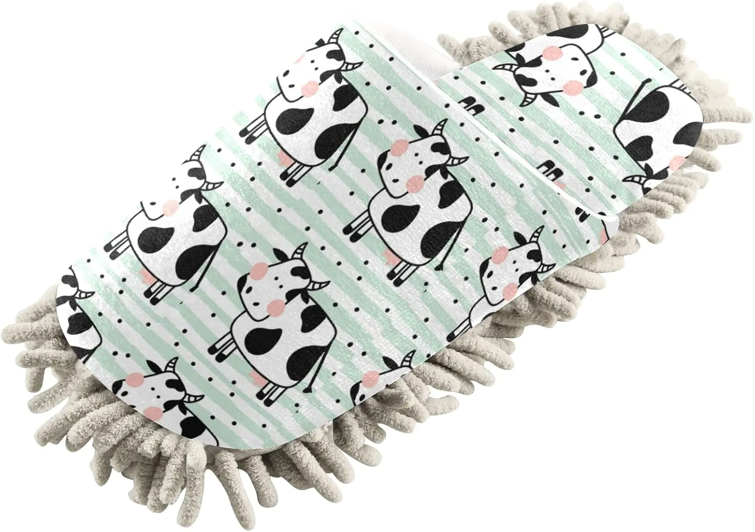 Mop Slippers Shoes, Unisex Cleaning House Slippers Spa Dusting Slippers M-L