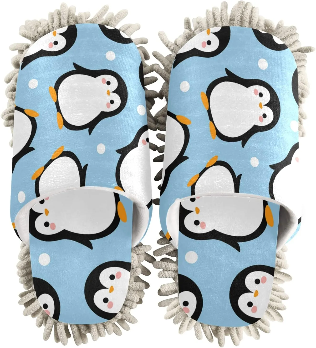 Mop Slippers Shoes, Unisex Cleaning House Slippers Spa Dusting Slippers M-L