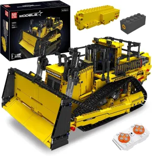 Mould King Bulldozer Technique Building Set, App-Controlled 2.4G RC Bulldozer Truck Construction Vehicle Toys with Engines, DIY Engineering Model Sets for Adults/14 (1508 Pieces)