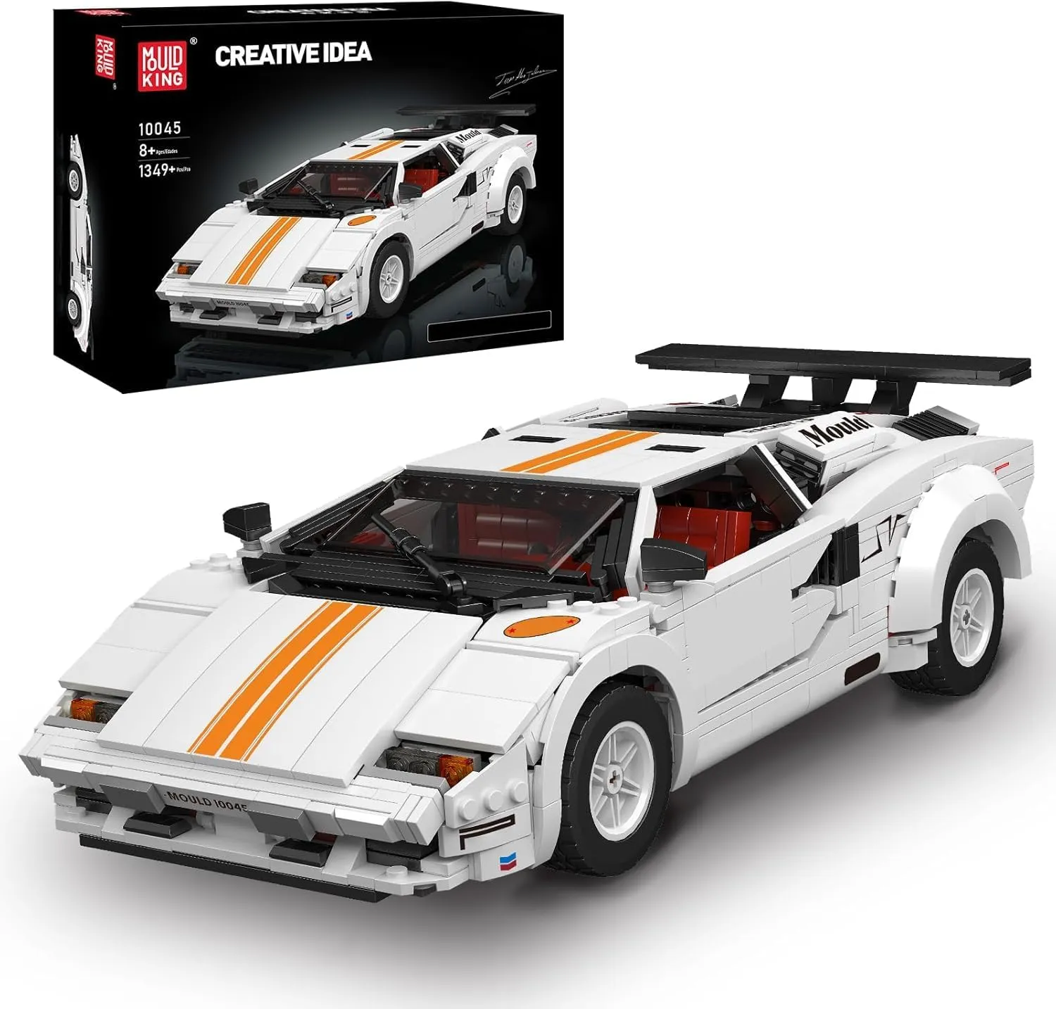 MOULD KING Classic Super Sports Car Building Blocks Kit, MOC Racing Car Model Replica Building Set, Collectible Set for Adults to Build, Construction Toys Gifts for Kids Boys Girl (1349 Pieces)