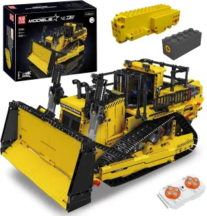 Mould King RC Bulldozer Building Set for Adults, Bulldozer Truck Construction Vehicle Model with Motors, APP Control Truck with Engines, 1508 Pieces