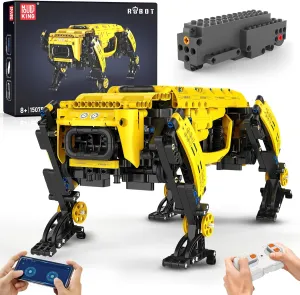 Mould King Robrt Dog Remote/Programmable Control Building Blocks Model,Robot 15075 STEM Toy with APP Control Set for Kids/Adult/Boys 8-14, Birthday Gift Toys for Boy Power Module&Educational Model