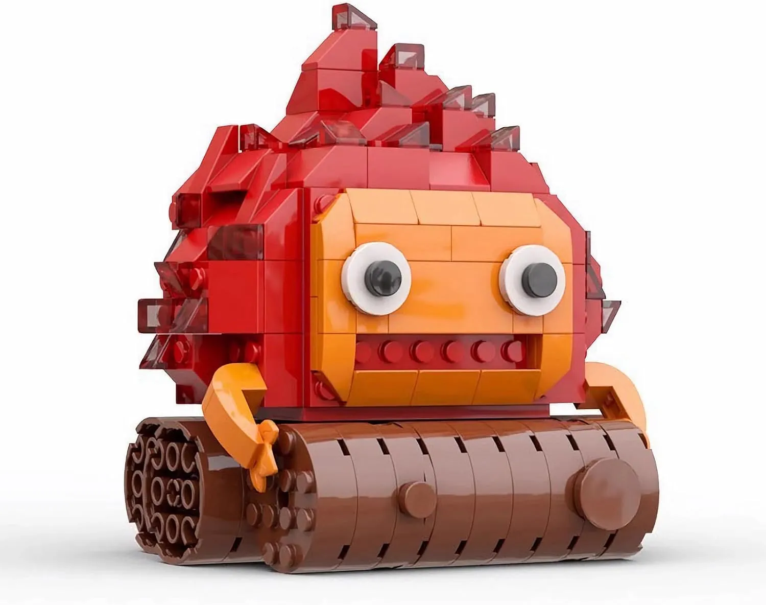 Moving Castle Calcifer Fire Demon Building Block Set, Anime Howls Figure Model Toys, Idea Building Gift for Fans (252 Pcs)