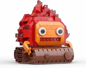 Moving Castle Calcifer Fire Demon Building Block Set, Anime Howls Figure Model Toys, Idea Building Gift for Fans (252 Pcs)