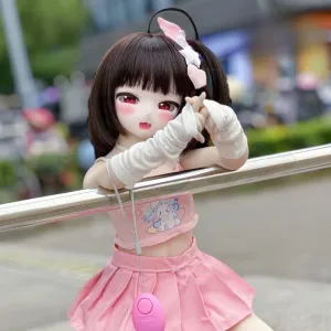 Mozu Miya 1/2 Female Seamless Action Figures Full Silicone Material, 85cm Flexible Figure Dolls for Cosplay/Photography/Arts (Wig) (Standard Edition)