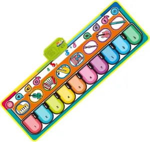 Music Blanket Piano Dancing Mat for Boys and Girls Baby Tummy Time Playmat Rug