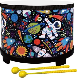 MUSICUBE Kids Drum Set - 10-inch Floor Tom with 2 Drum Sticks - Educational Musical Toys for Baby Toddler Sensory Percussion Instrument for Boys Girls Age 3 