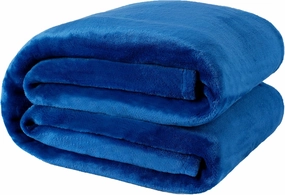NANPIPER Fleece Blankets, Super Soft Flannel Queen Size Blanket for Bed, Luxury Cozy Microfiber Plush Fuzzy Blanket,Turquoise Blue