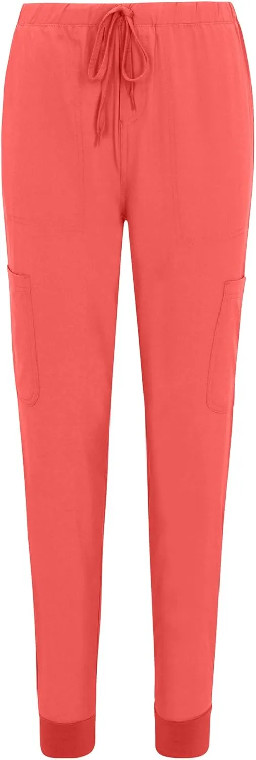 Natural Uniforms Womens Essential Cool Stretch Jogger Scrub Set with Regular and Petite Sizes