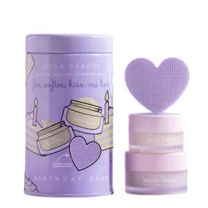 NCLA - Lip Care Set   Lip Scrubber | Clean, Natural, Non-Toxic Beauty (Birthday Cake)