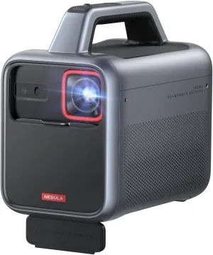 NEBULA Mars 3 Outdoor Portable Projector, 1000 ANSI Lumens, AI-Powered Image, Built-In Battery with 5 Hour Playtime, Android TV, 200 Inch Home Theater, for Backyard, Office and Business, and Camping