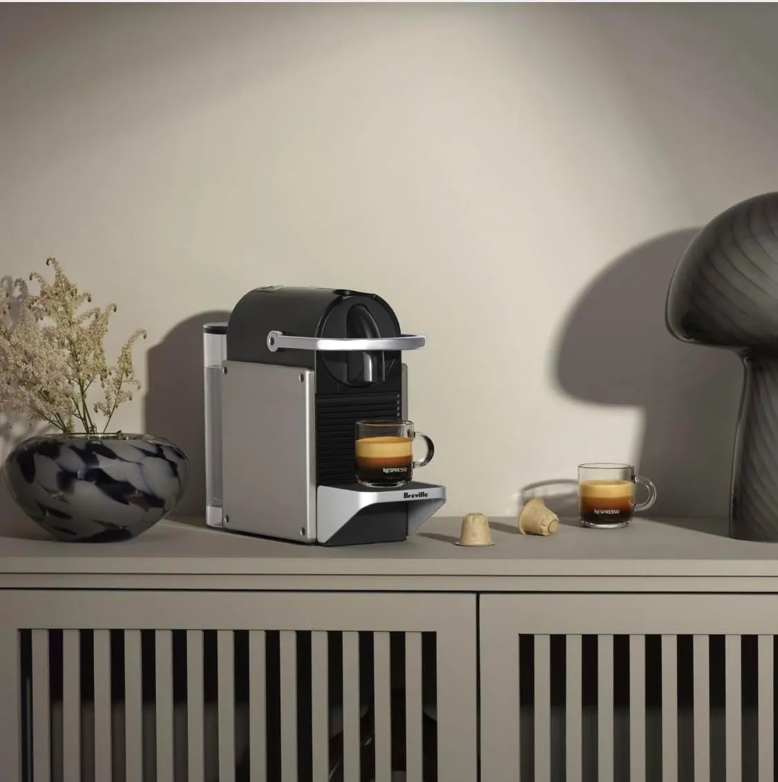 Nespresso Pixie Original Espresso Machine by Breville, Titan