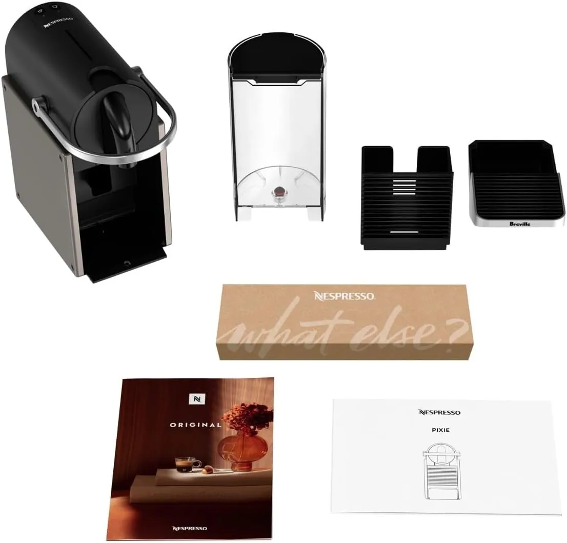 Nespresso Pixie Original Espresso Machine by Breville, Titan