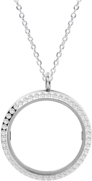New 2025 Screw Locket 100% Stainless Steel Necklaces For Women/men Jewelry Findings Floating Lockets Pendant Chain On The Neck Collar Hombre Gifts Fashion Trendy Accessories Creative Gift