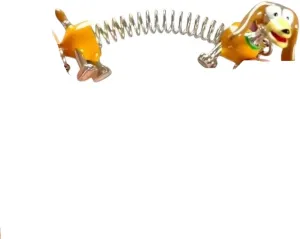 New 2026 Unisex's Fun Creative Slinky Dog Necklace Cartoon Simple And Personalized Cute Pendant Collar Chain Gift Jewelry Fashion Trendy Accessories