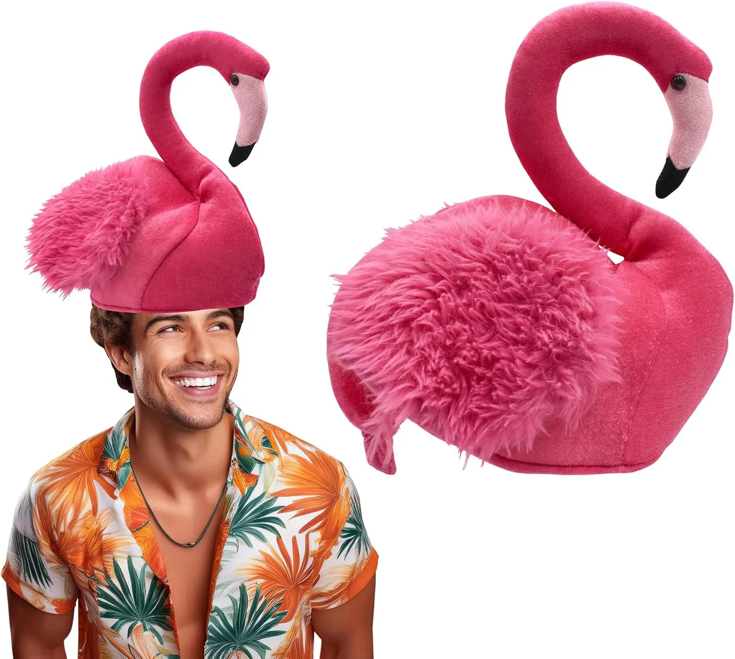 Nicky Bigs Novelties Adult Funny Plush Animal Hat Bird Themed Headwear Events Hilarious Costume for Men, Women & Teens
