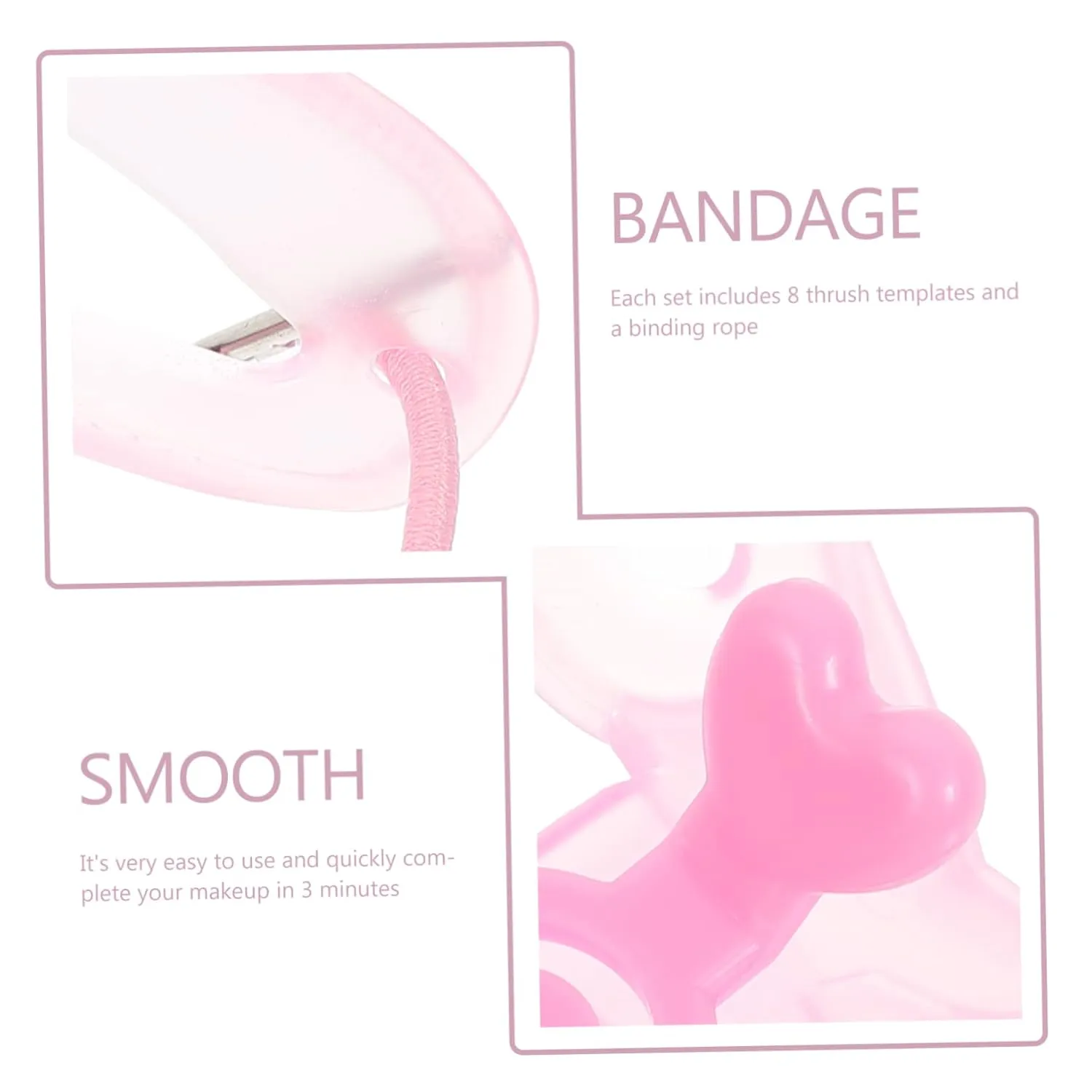 NOLITOY 12 Sets Eyebrow Aid Eyebrows Razor Eyebrow Spatula Reusable Portable Eyebrow Tools Eyebrow Template Tool Wear-resistant Eyebrow Stencil Professional Eyebrow Template Plastic Pink