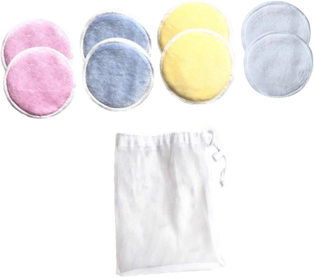 NOLITOY 16pcs Reusable Makeup Remover Pads Three Layer Washable Cotton Facial Cleansing Tool with Storage Bag and Lightweight for Easy Makeup Removal and Skin Care